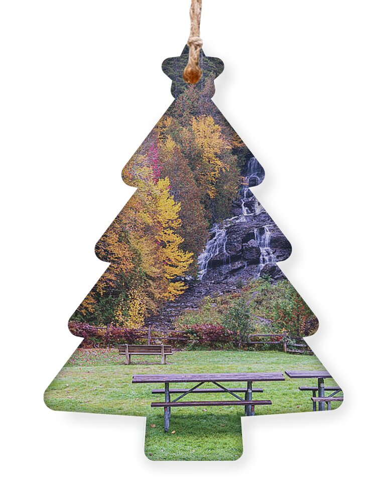Beaver Brook Falls Ornament featuring the photograph Beaver Brook Falls - Colebrook, NH by John Rowe
