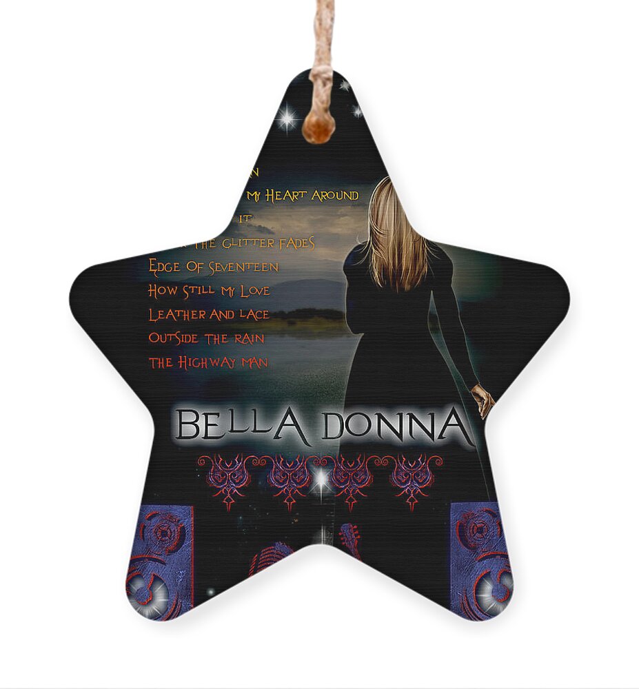 Bella Donna Ornament featuring the digital art Bella Donna by Michael Damiani