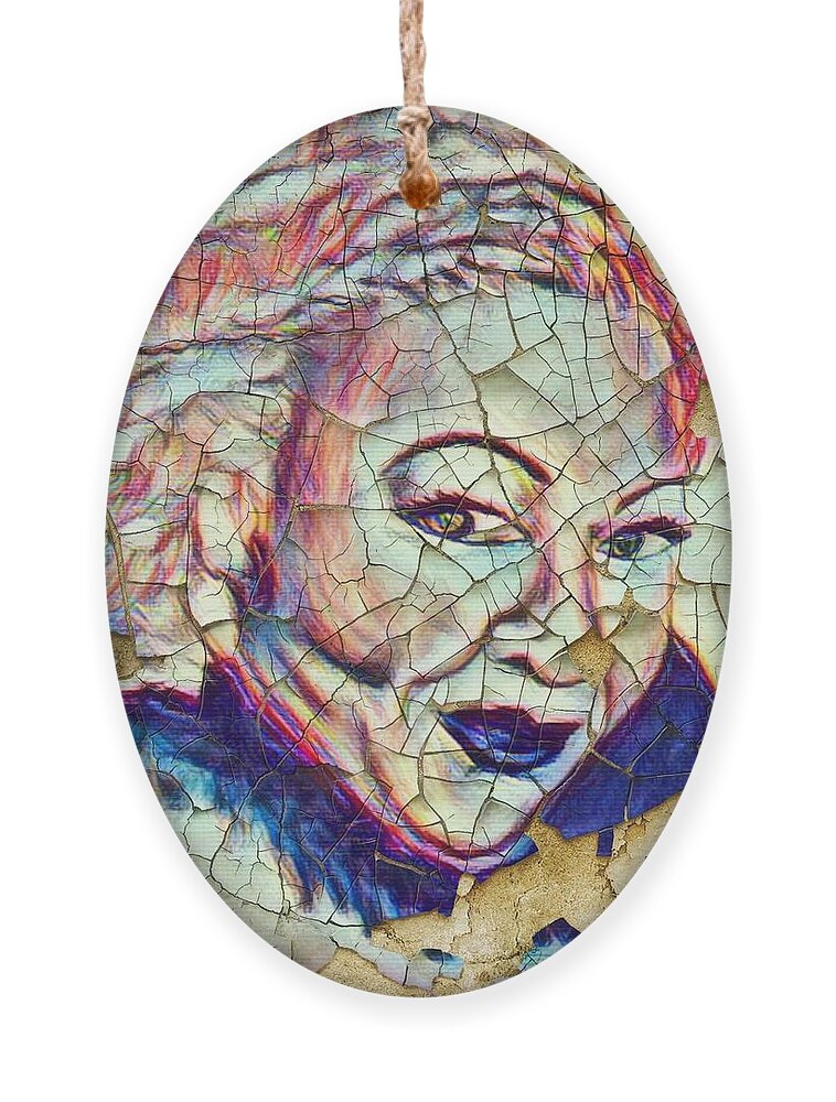  Ornament featuring the painting Beloved Toni by Angie ONeal