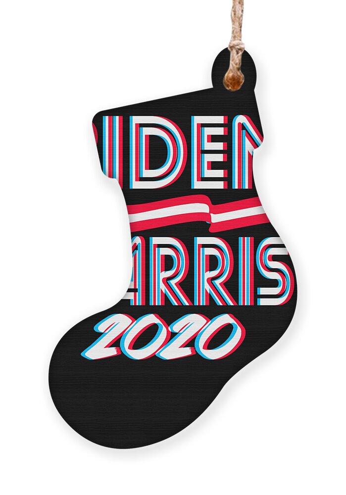 Joe Biden Ornament featuring the digital art Biden Harris For President 2020 by Flippin Sweet Gear