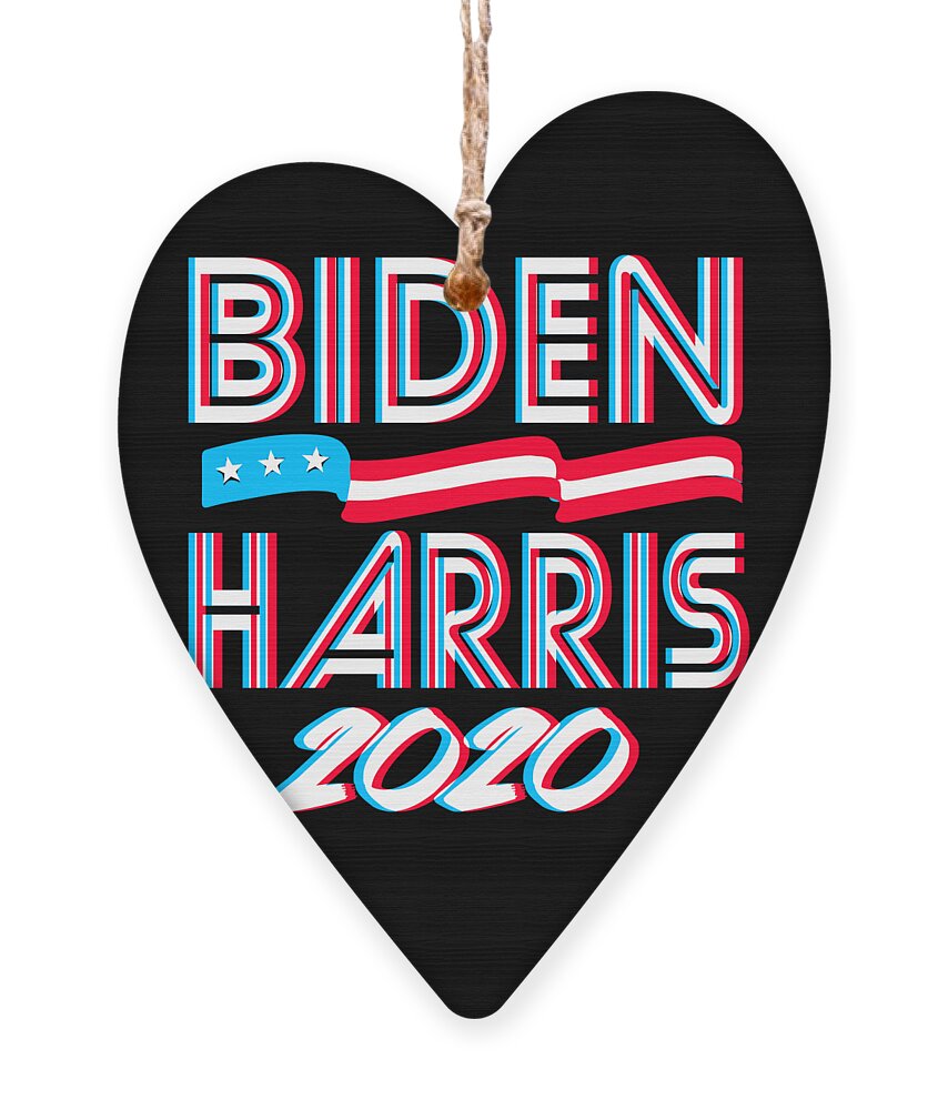 Cool Ornament featuring the digital art Biden Harris For President 2020 by Flippin Sweet Gear