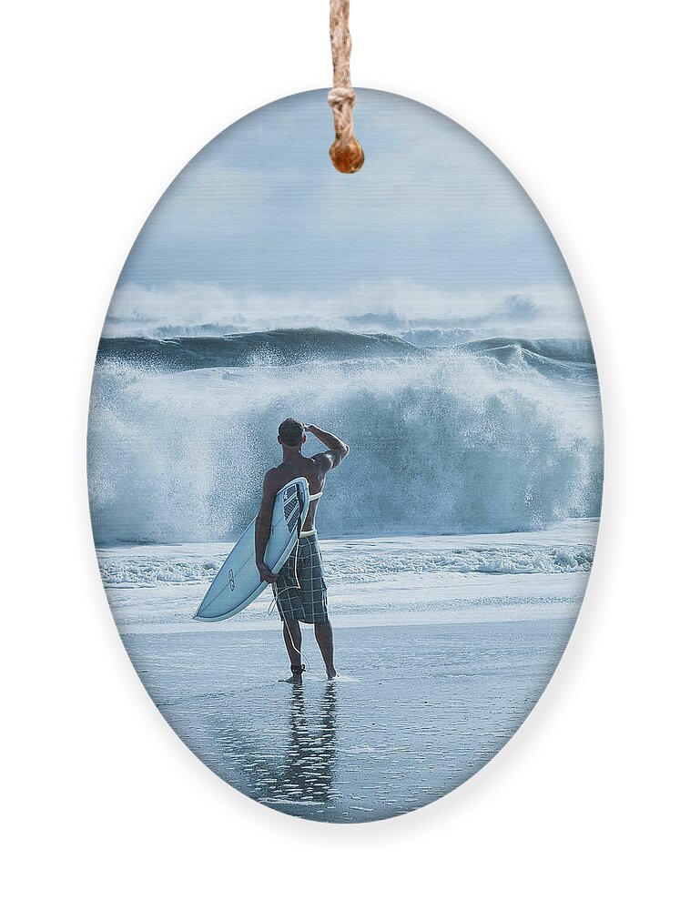 Surfer Ornament featuring the photograph Big Kahuna by Laura Fasulo