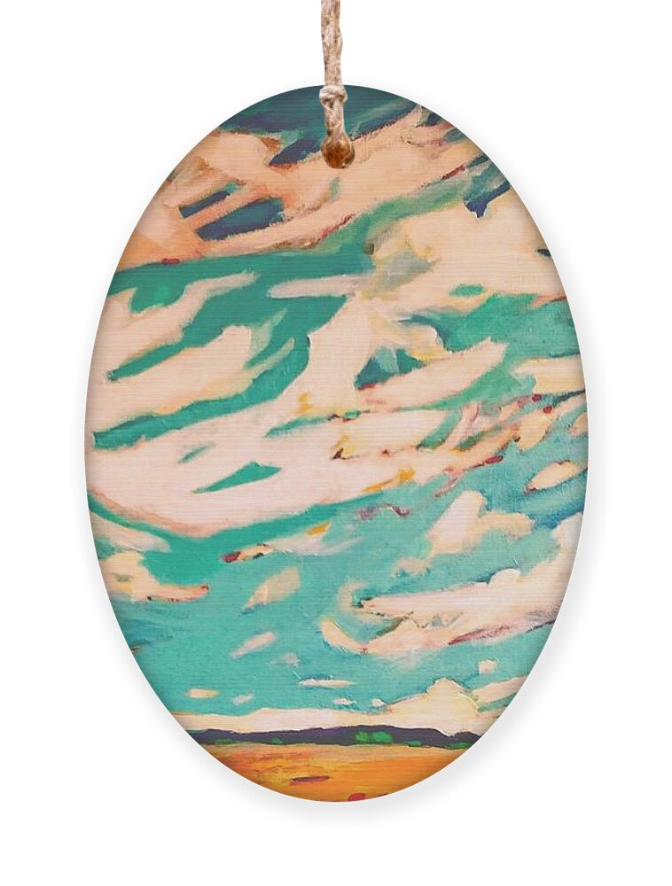 Cape Cod Ornament featuring the painting Big Sky Day by Marysue Ryan