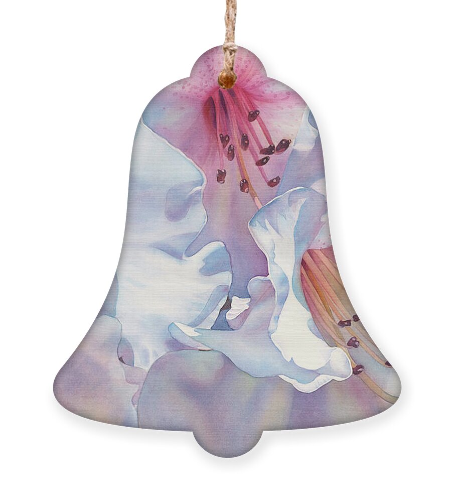 Watercolor Painting Ornament featuring the painting Billowing by Sandy Haight