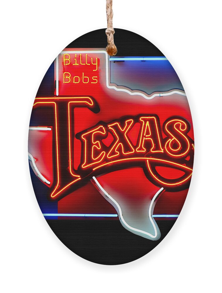 Texas Ornament featuring the photograph Billy Bobs by Micah Offman