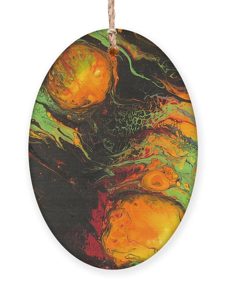 Nebula Ornament featuring the painting Birth of a New Star by Zan Savage