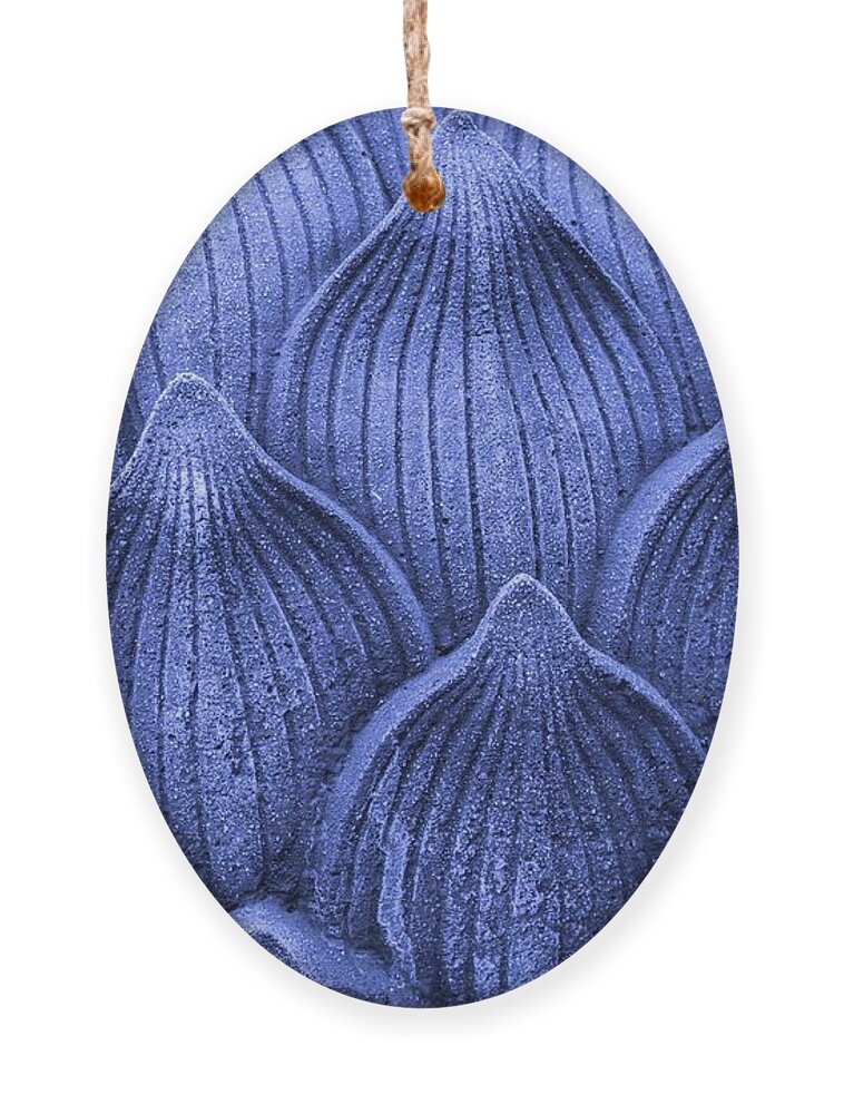 Pattern Ornament featuring the photograph Blue petals by Josu Ozkaritz