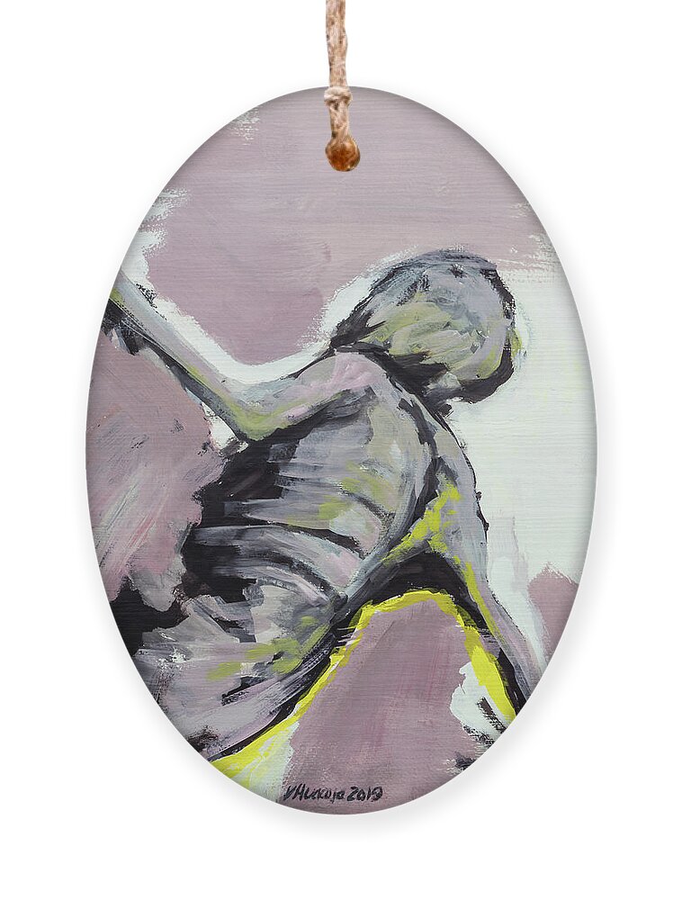 #artexhibition Ornament featuring the painting Body Study 67 by Veronica Huacuja