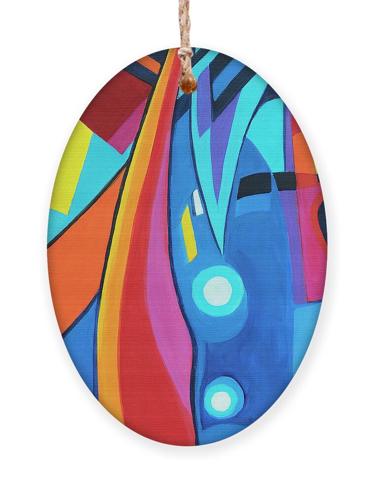 Contemporary Painting Ornament featuring the painting Bold As Love by Tanya Filichkin