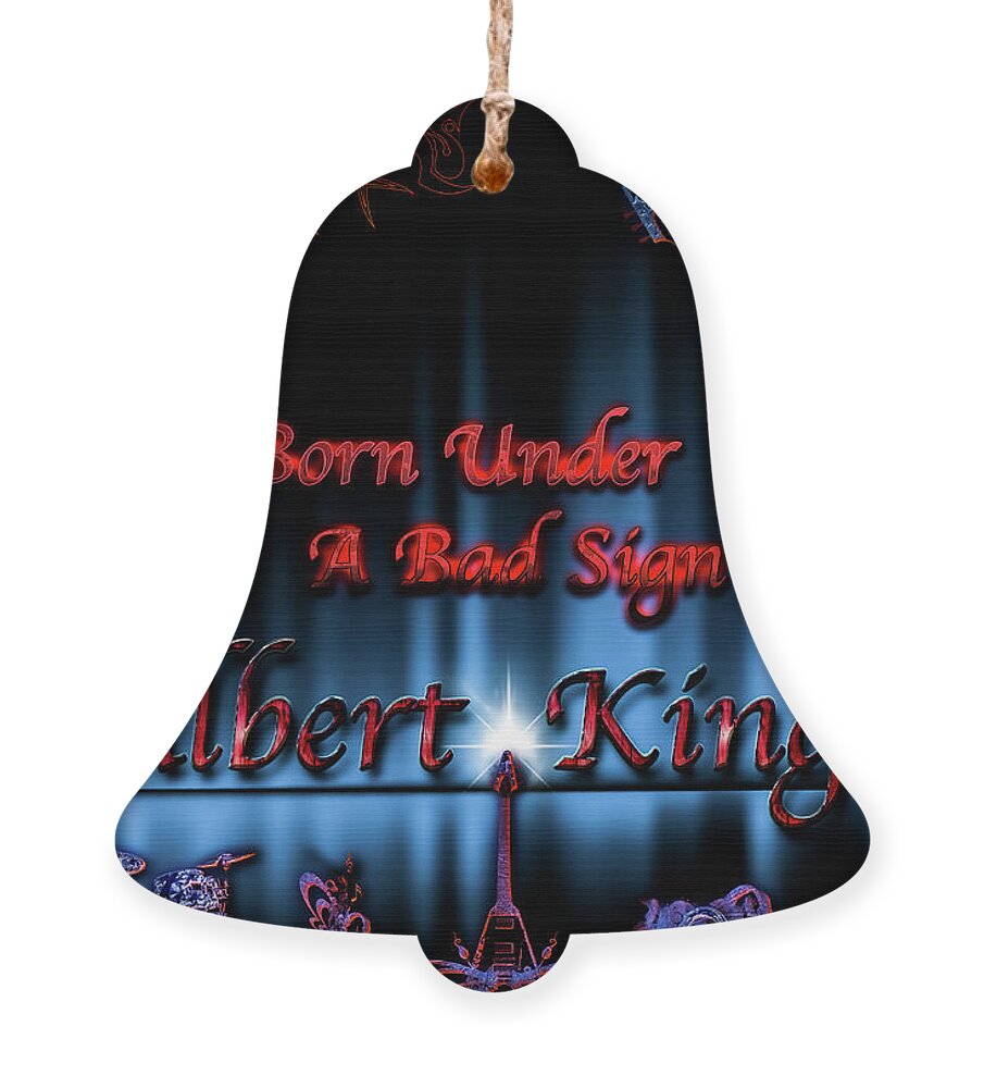 Born Under A Bad Sign Ornament featuring the digital art Born Under A Bad Sign by Michael Damiani