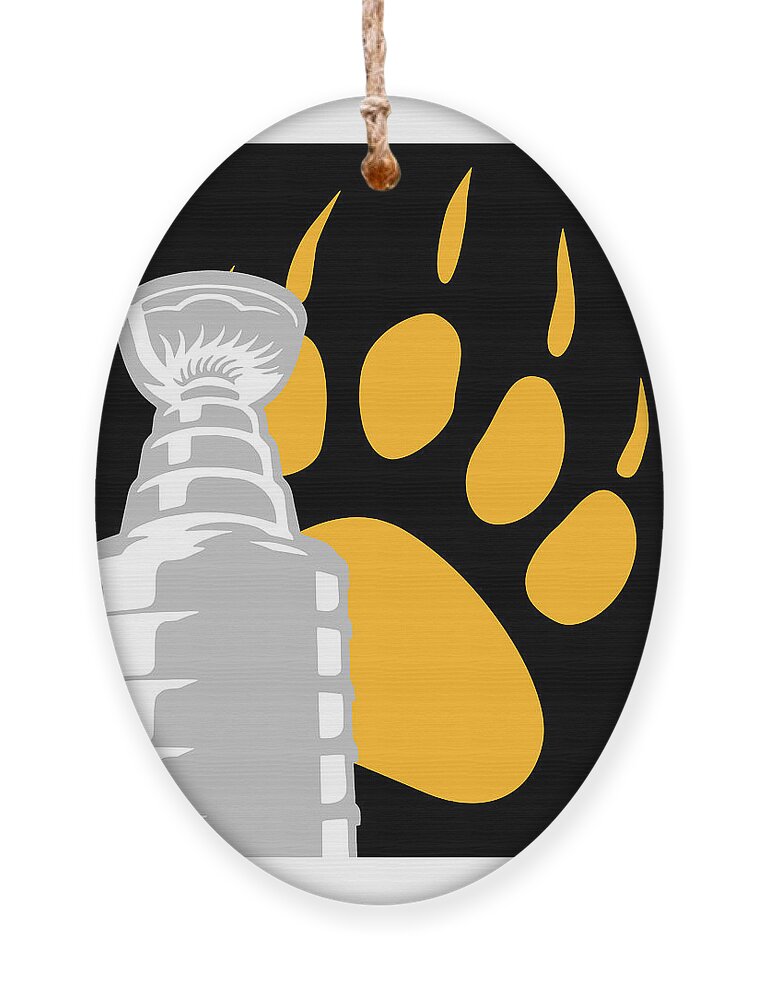 Boston Bruins Stanley Cup Champions Art Ornament by Joe Hamilton