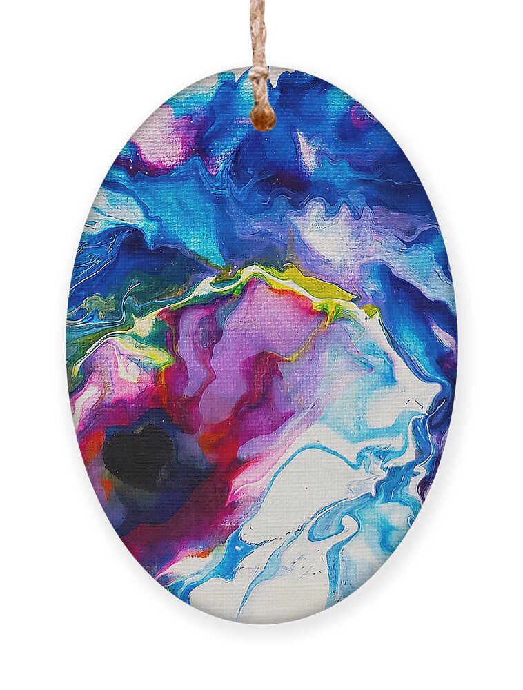 Abstract Ornament featuring the painting Breathe by Christine Bolden