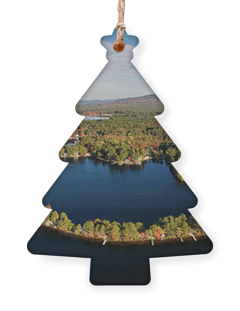  Ornament featuring the photograph Broad Bay and the Cove's - Ossipee Lake, NH by John Rowe