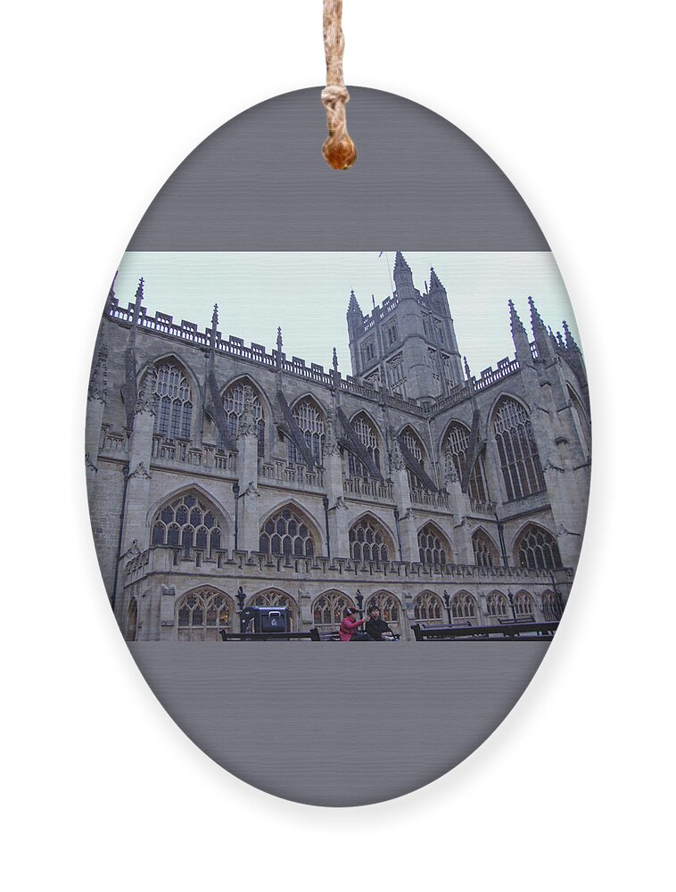 Bath Ornament featuring the photograph Building in Bath by Roxy Rich
