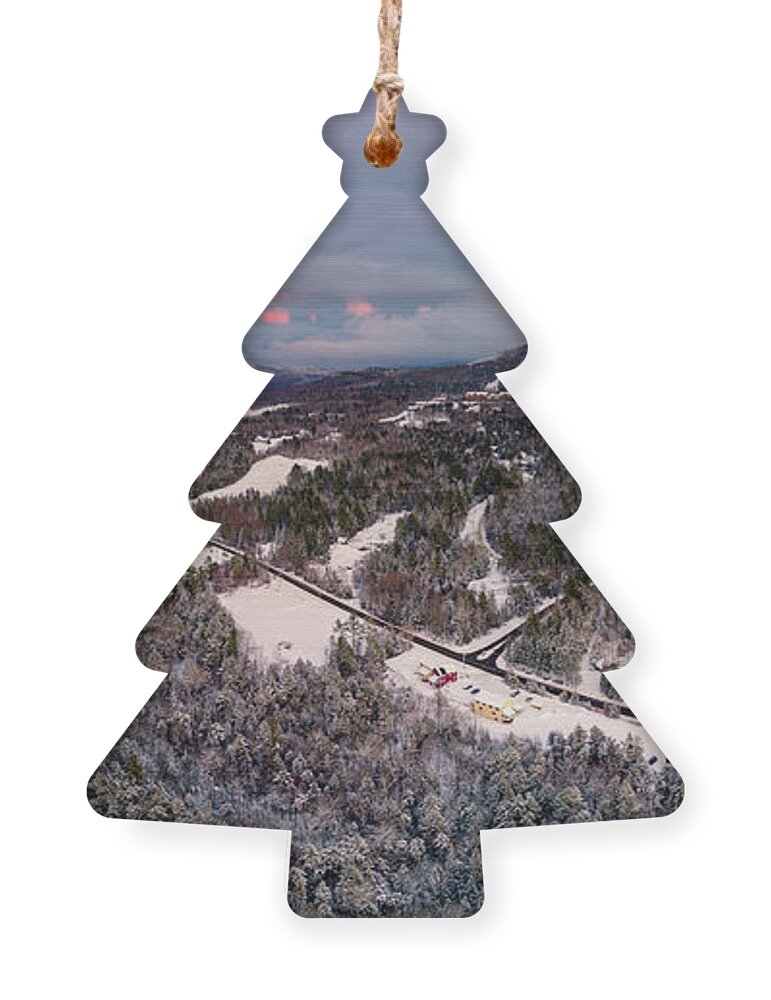 2021 Ornament featuring the photograph Burke Mountain, VT at Sunset by John Rowe