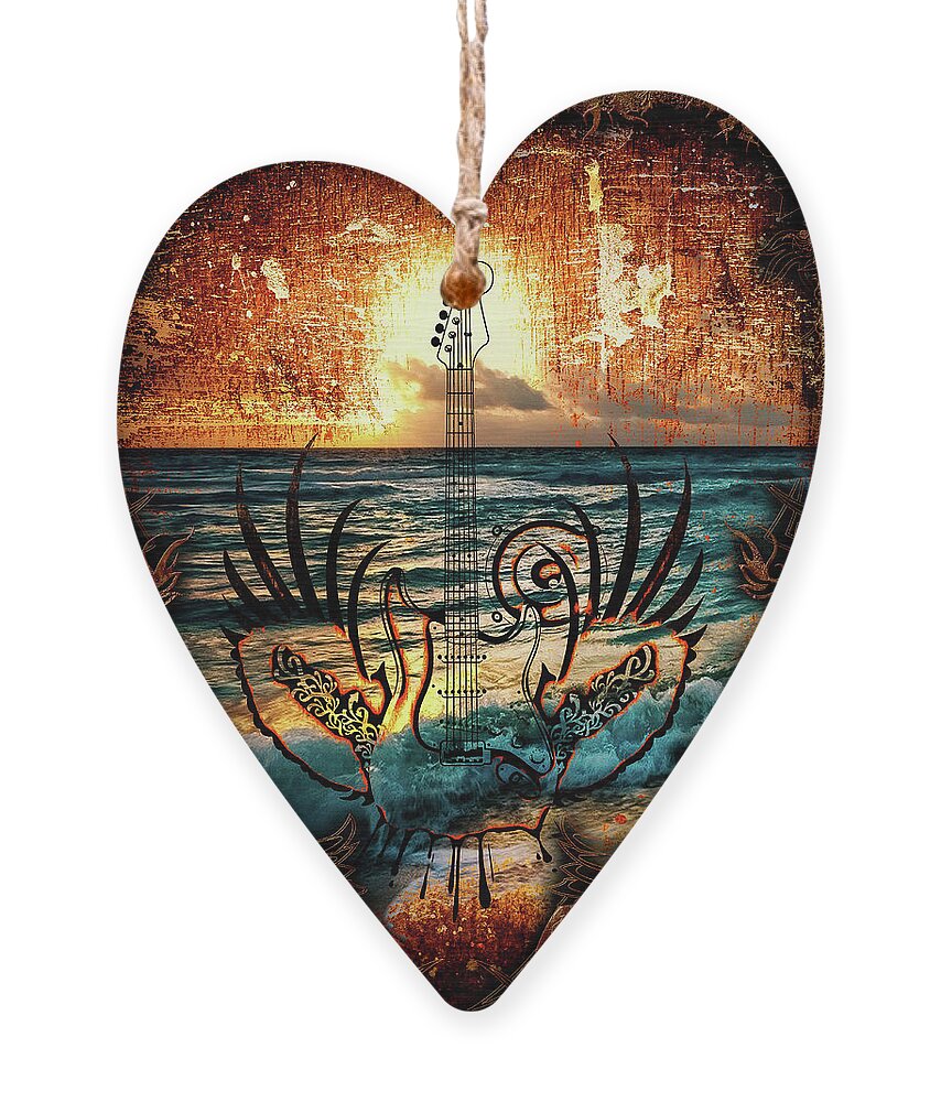 Ocean Ornament featuring the digital art Burning Desire by Michael Damiani