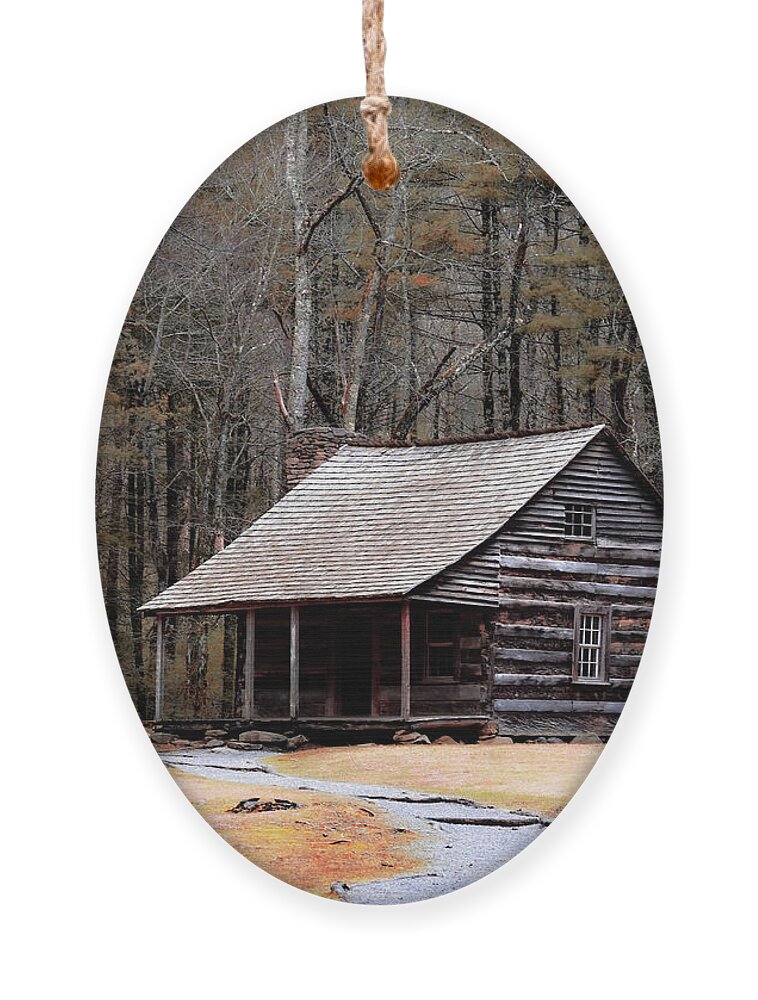 Cabin Ornament featuring the photograph Cabin Getaway by Rick Nelson