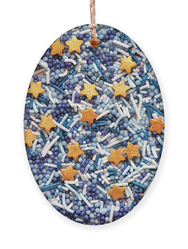 Cake Decorations Ornament featuring the photograph Cake Decoration Sprinkles by Tim Gainey