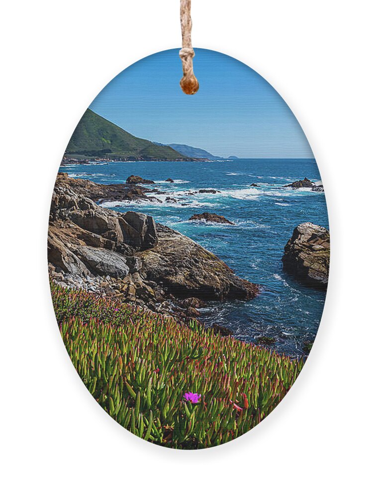 Big Sur Ornament featuring the photograph California Coast by Rich Cruse