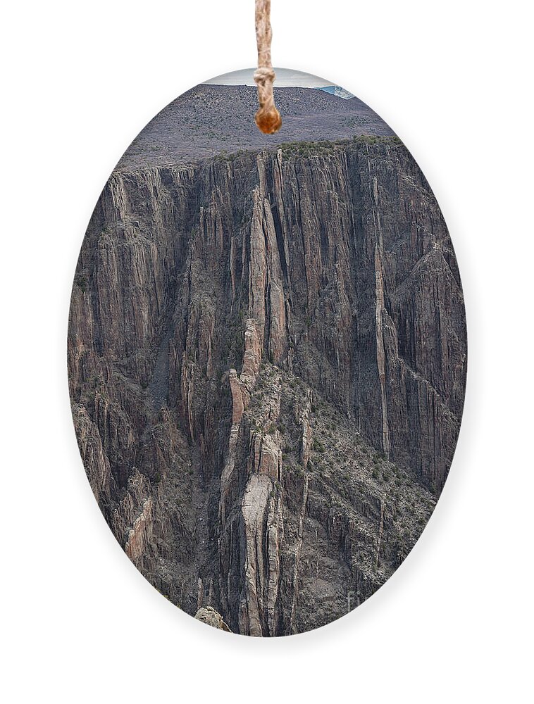 Black Canyon Ornament featuring the photograph Canyon Wall by Ana V Ramirez
