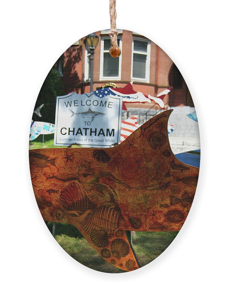 Cape Cod Ornament featuring the photograph Cape Cod Welcome to Chatham by Flinn Hackett