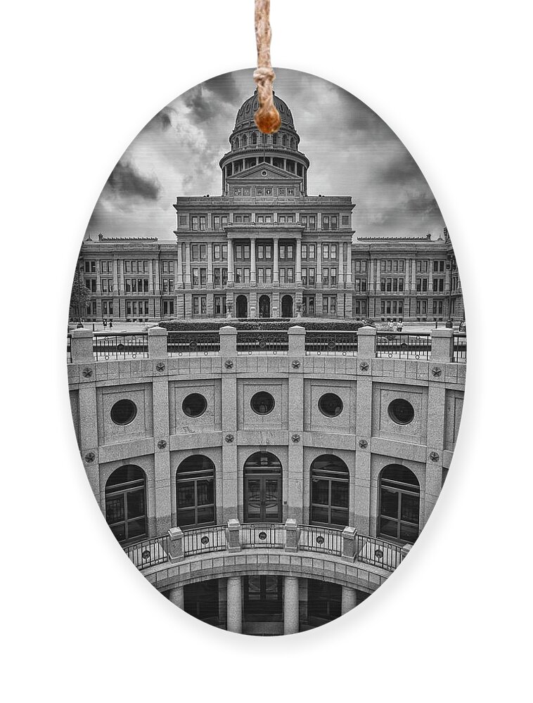 Architecture Ornament featuring the photograph Capitol Building Austin by Mike-Hope by Mike-Hope