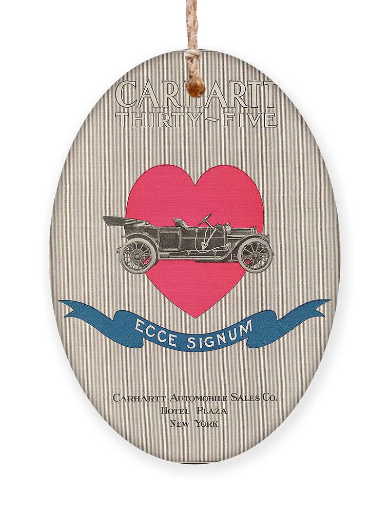Carhartt Automobile Ornament featuring the mixed media Carhartt Thirty-five by Unknown