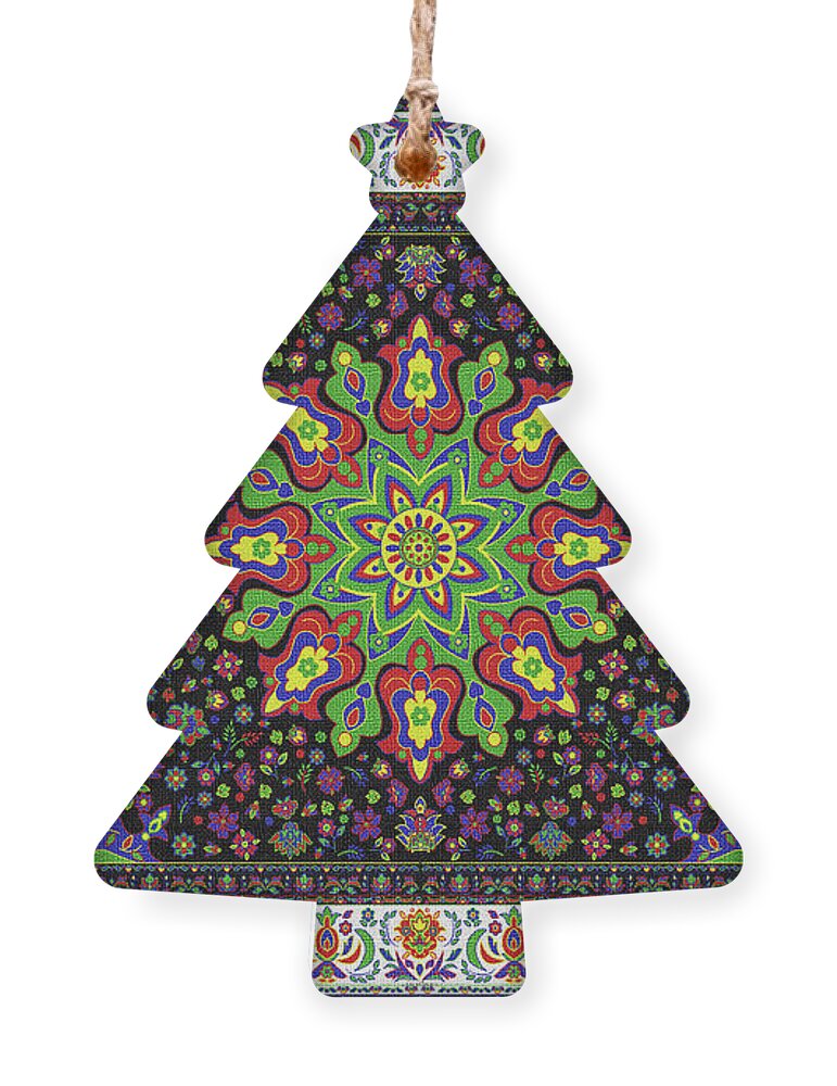 Colors Ornament featuring the digital art Carpet- 46 by Mehran Akhzari