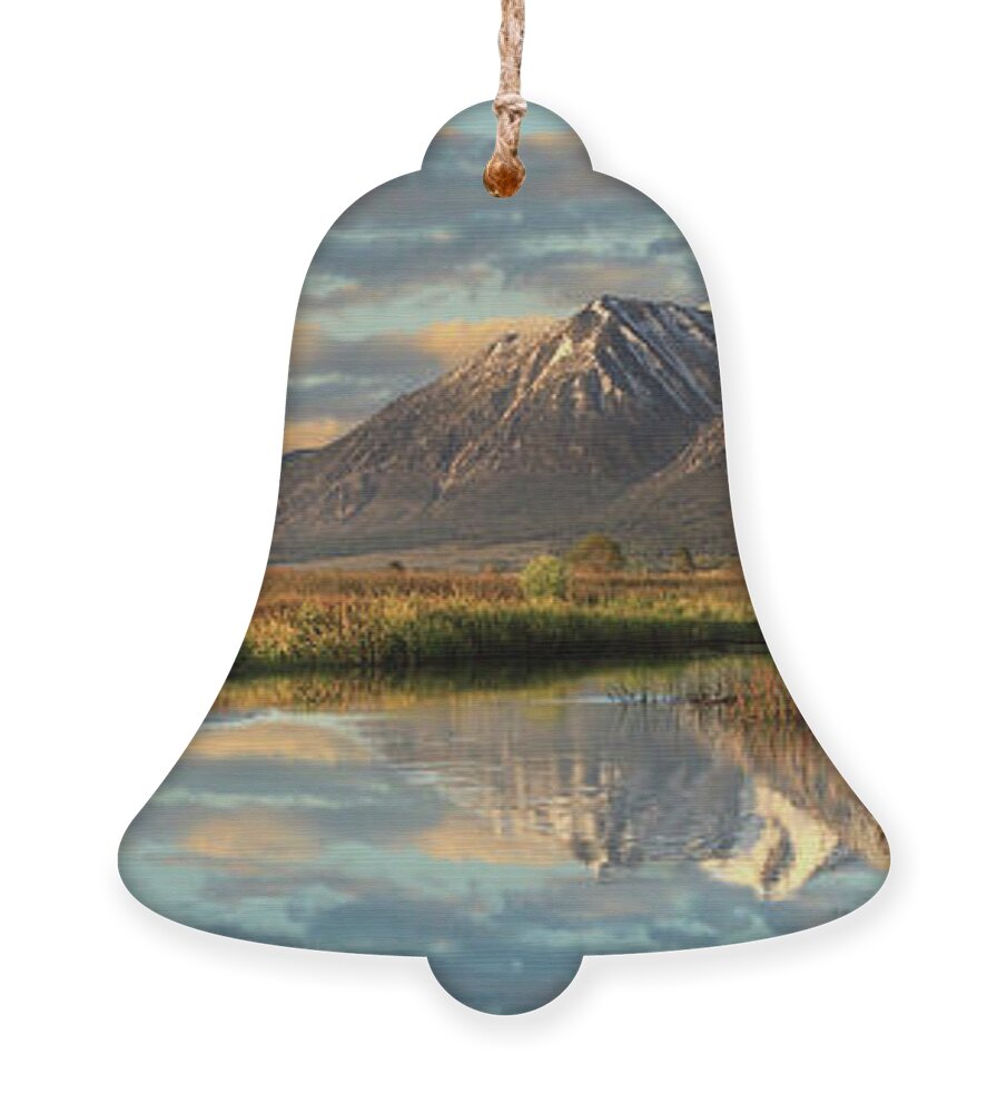 Carson Valley Ornament featuring the photograph Carson Valley Sunrise Panorama by James Eddy