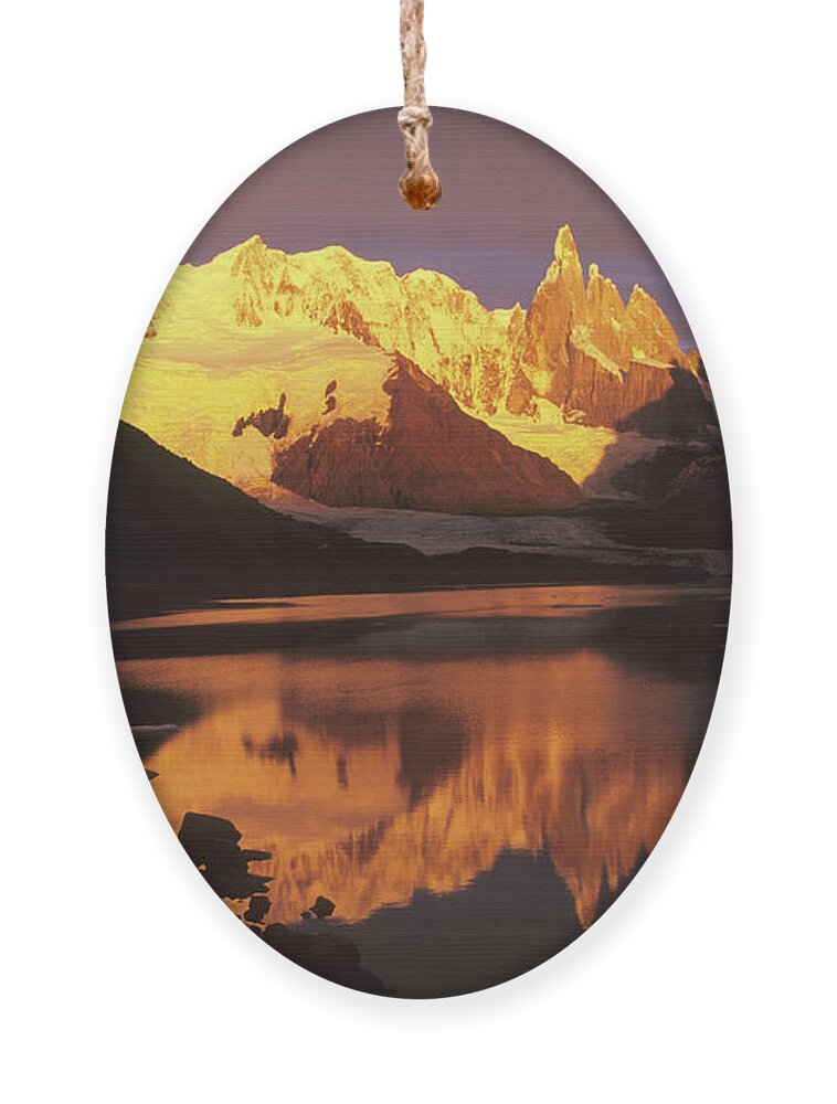 Patagonia Ornament featuring the photograph Cerro Torre Patagonia Argentina by James Brunker