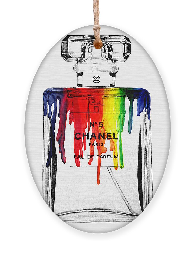 Bottle Ornament featuring the painting Chanel by Mark Ashkenazi