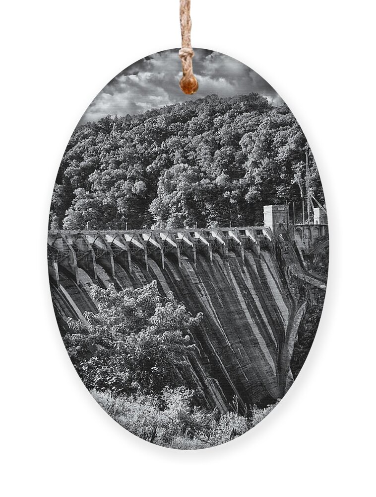 North Carolina Ornament featuring the photograph Cheoah River Dam 2 by Phil Perkins