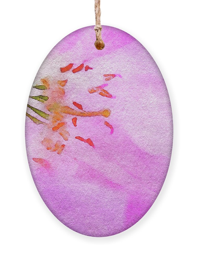 Cherry Blossom Festival Ornament featuring the painting Cherry Blossom Festival by Susan Maxwell Schmidt