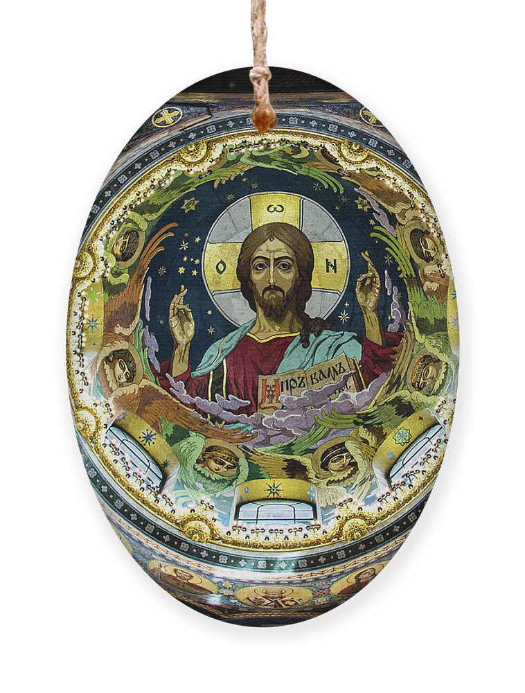 Church Ornament featuring the photograph Christ in Cathedral Dome by Craig A Walker