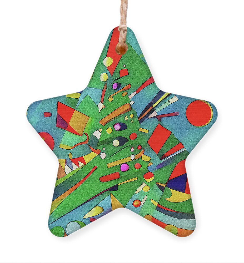 Christmas Tree Ornament featuring the digital art Christmas euphoria by Tatiana Travelways