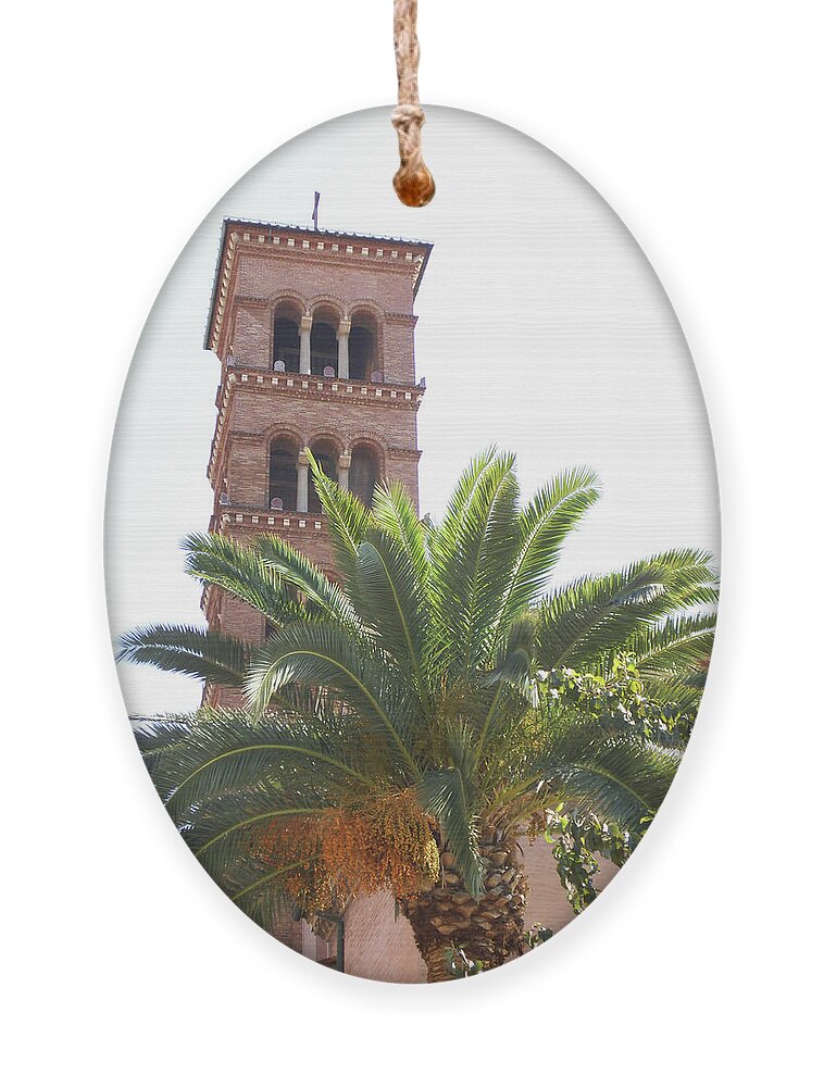  Ornament featuring the photograph Church Palm by Heather E Harman
