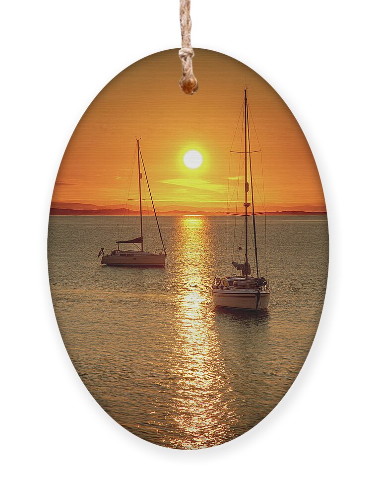  Ornament featuring the photograph Cloghane Morning Sun by Mark Callanan