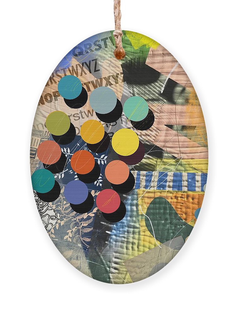 Colors Ornament featuring the digital art Collage Of Past And Present by Steve Hayhurst