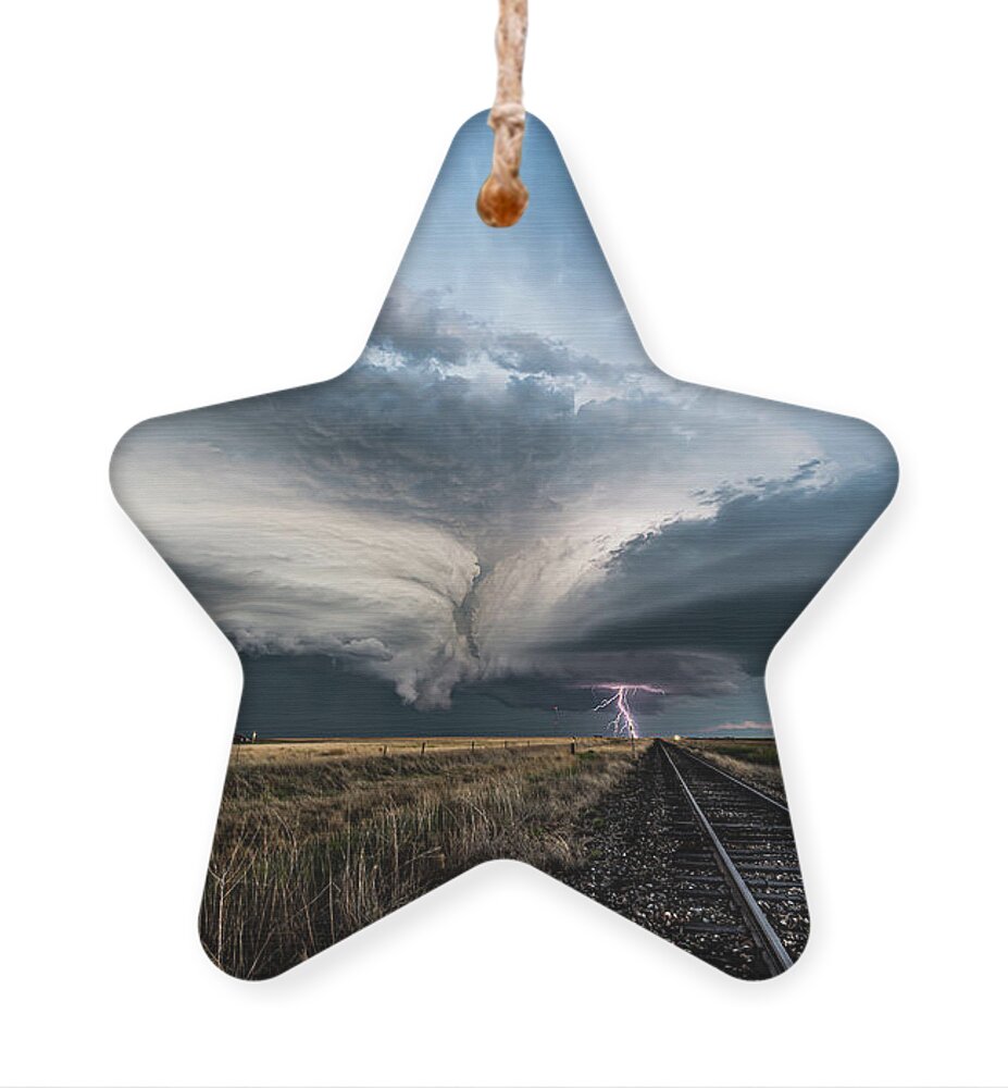 Weather Ornament featuring the photograph Collision Course by Marcus Hustedde