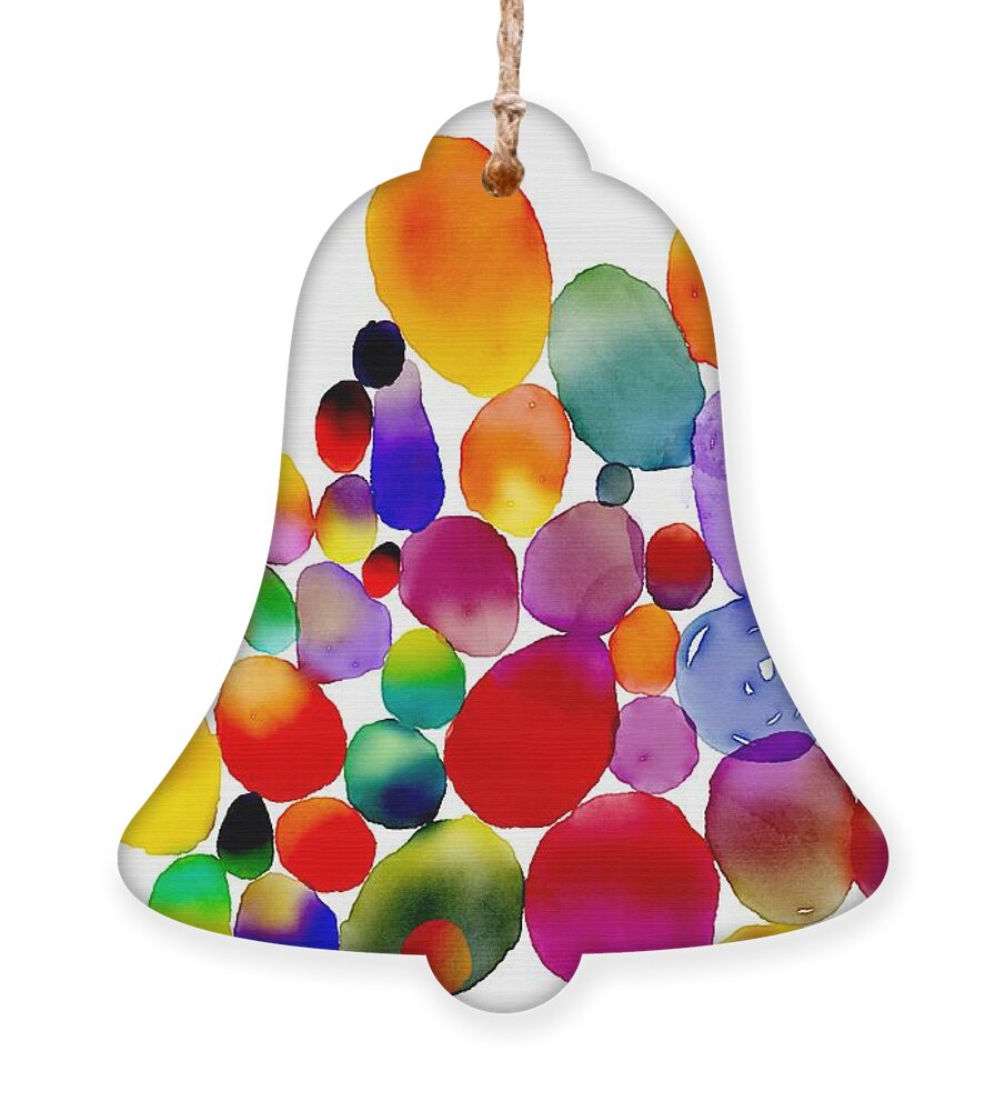 Color Ornament featuring the digital art Color Bubbles by Joe Roache