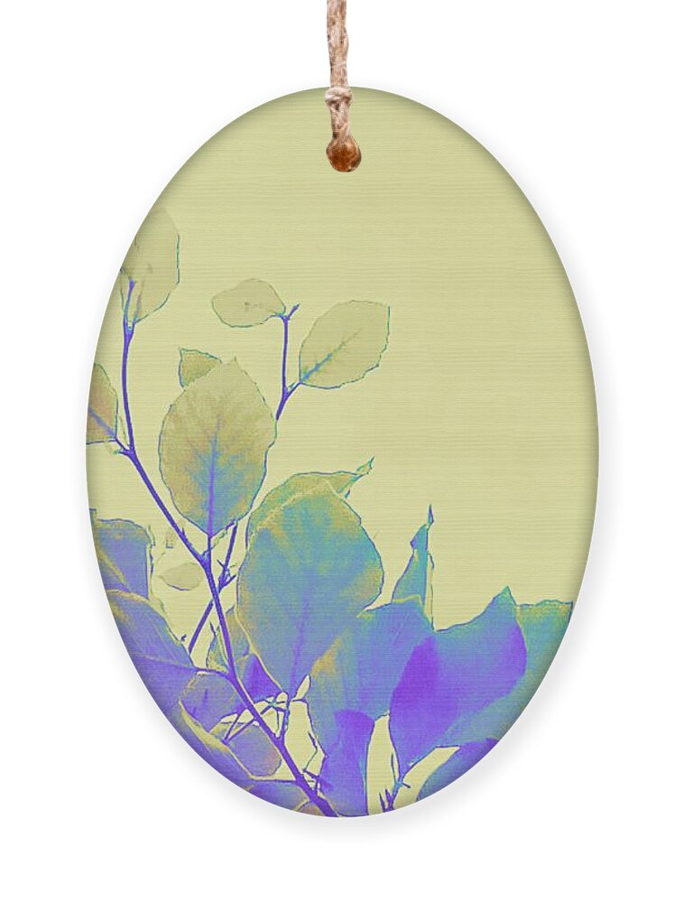 Yellow Ornament featuring the digital art Colorful Leaves by Itsonlythemoon