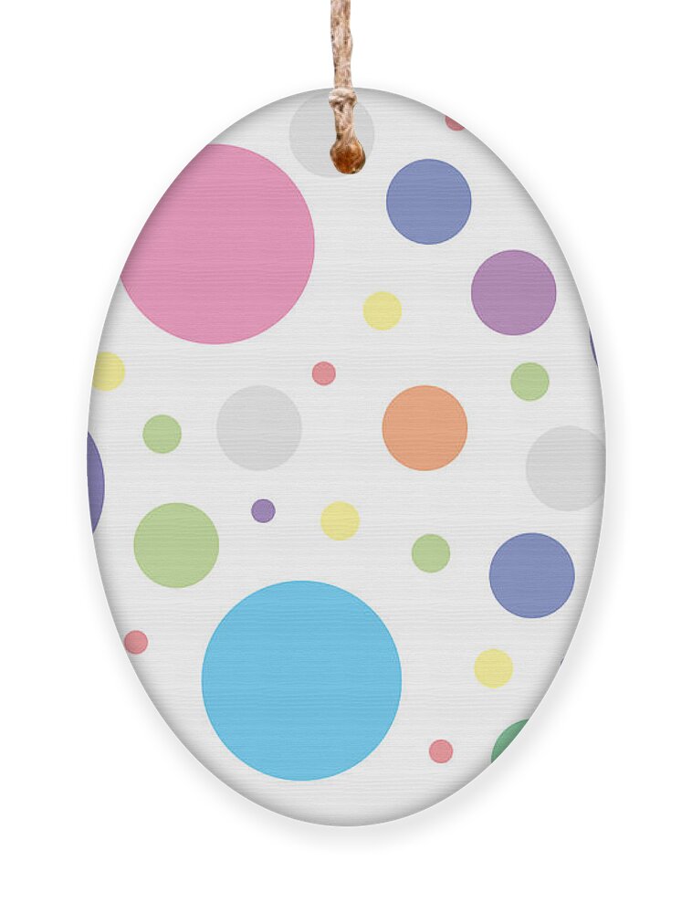 Pattern Ornament featuring the photograph Colorful Polka Dots by Amelia Pearn