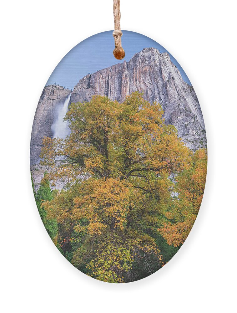 Yosemite Falls Ornament featuring the photograph Colorful Yosemite Falls by Bill Roberts