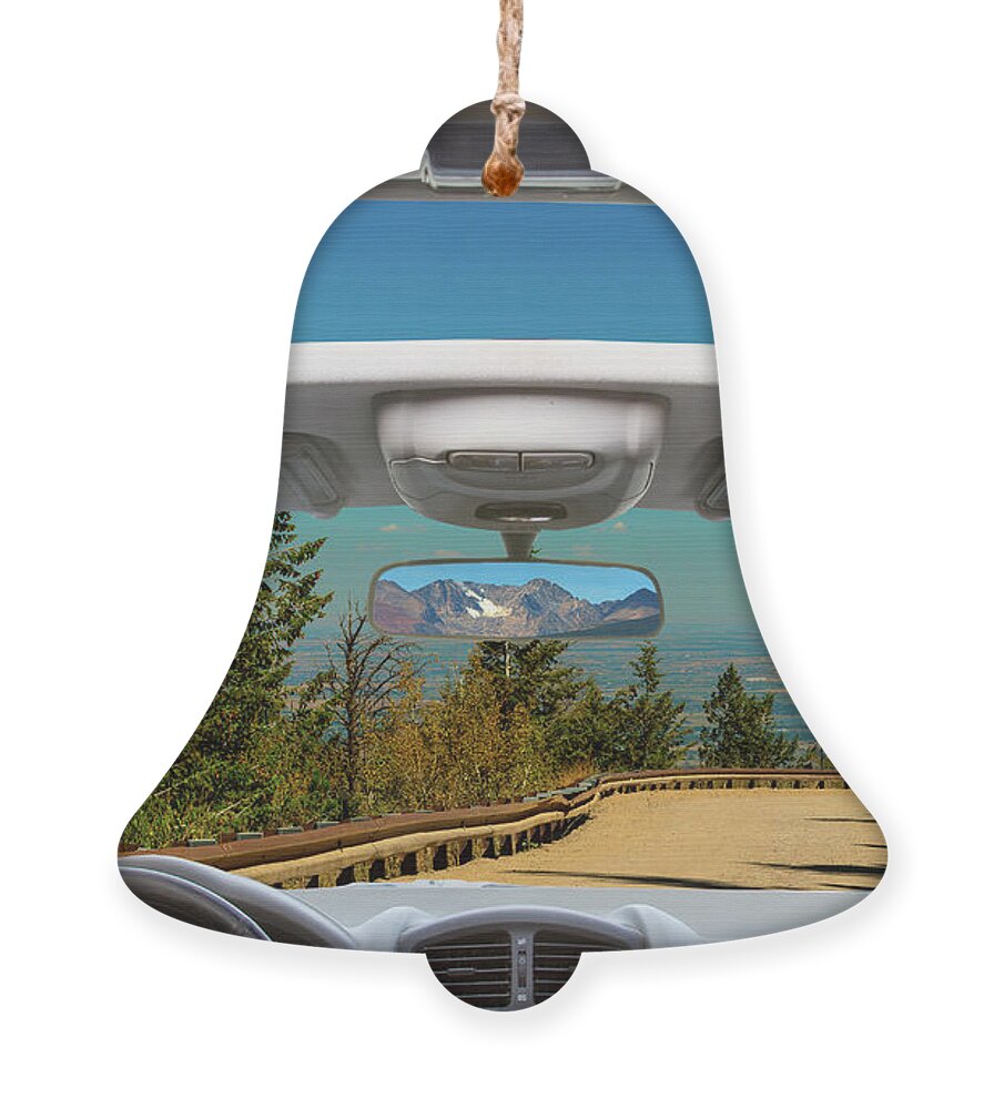 Car Window Views Ornament featuring the photograph Coming Down From the High Country by James BO Insogna