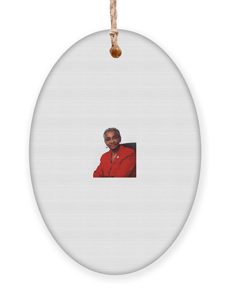  Ornament featuring the photograph Community Leader Una Clarke by Trevor A Smith