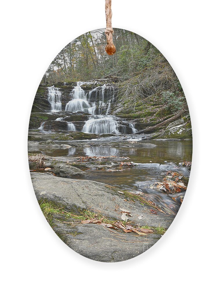 Conasauga Falls Ornament featuring the photograph Conasauga Falls 6 by Phil Perkins
