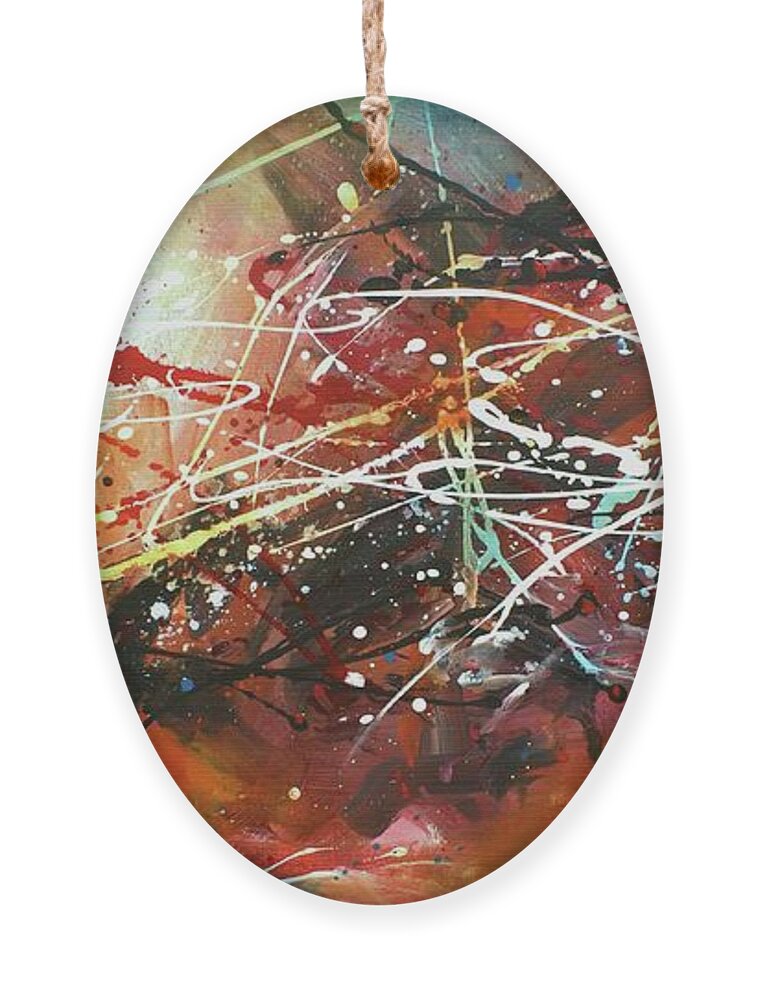 Abstract Ornament featuring the painting Contradictions by Michael Lang
