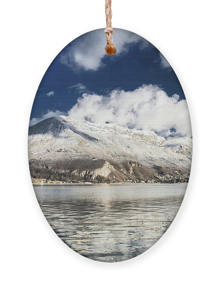 Mountain Ornament featuring the photograph Clouds over Annecy by Steven Nelson