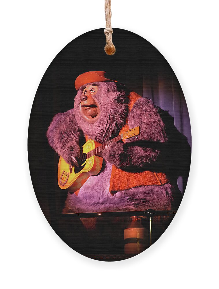 Magic Kingdom Ornament featuring the photograph Country Bear Jamboree - Big Al by Mark Andrew Thomas