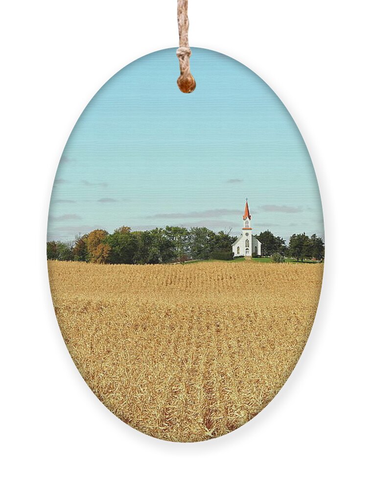 Church Ornament featuring the photograph Country Church by Lens Art Photography By Larry Trager